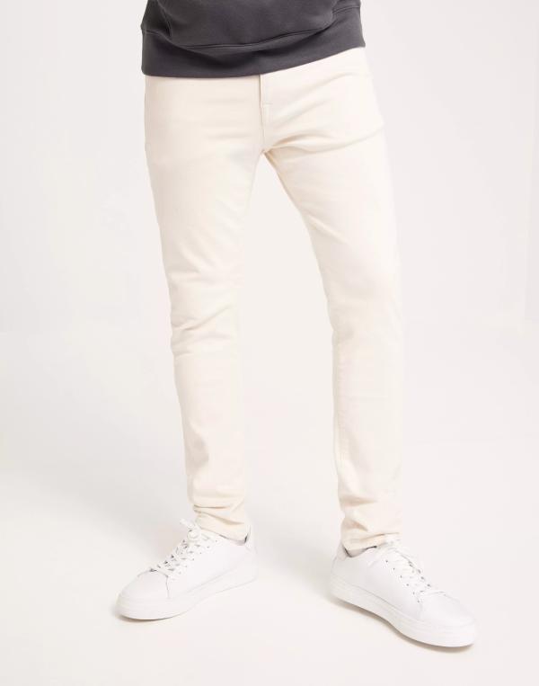 Selected Homme SLH175-Slim Leon 6402 Ecru Soft Jns Slim fit jeans Ecru 