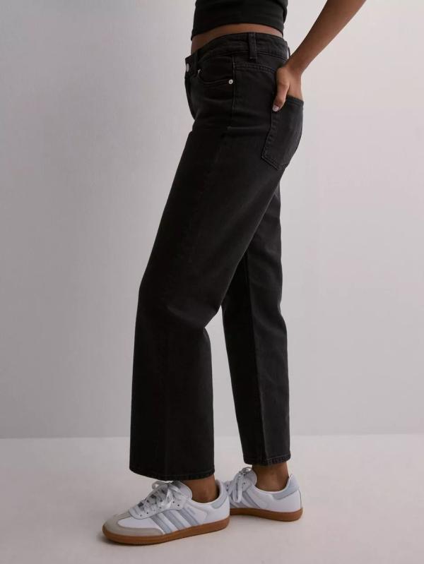 Jjxx - Straight Jeans - Black - Jxnice Sl-Straight Ank Mw C8071 Dnm - Jeans (Övriga Jeans i kategorin Jeans)