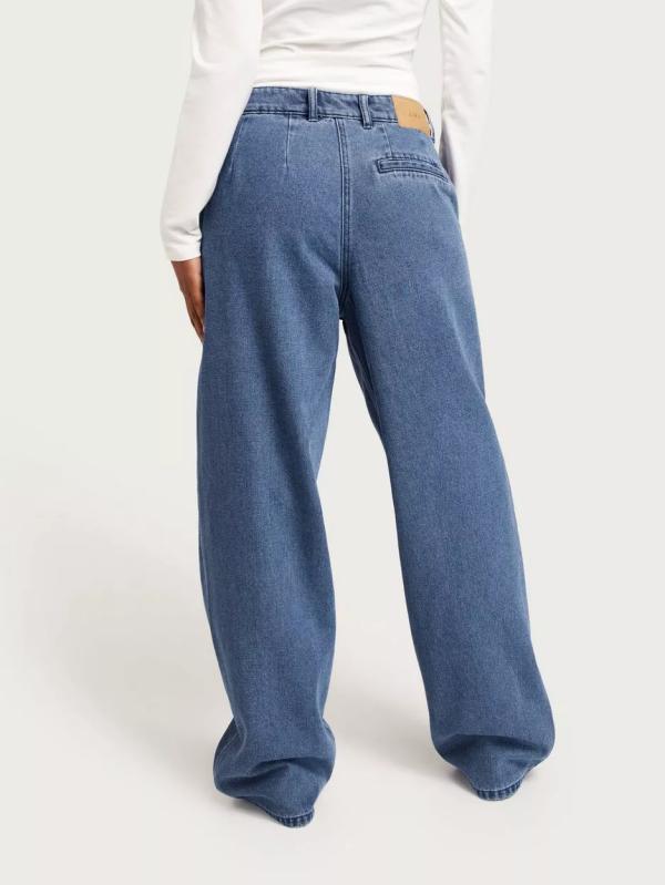 Jjxx - Baggy Jeans - Medium Blue Denim - Jxmary Mw Denim Pant Yk Dnm - Jeans (Övriga Jeans i kategorin Jeans)