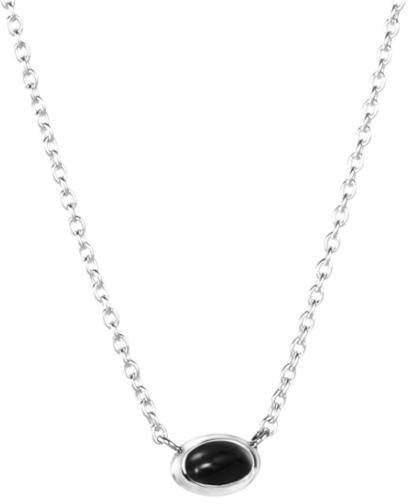 Efva Attling Love Bead Necklace - Onyx 42/45 CM - SILVER 