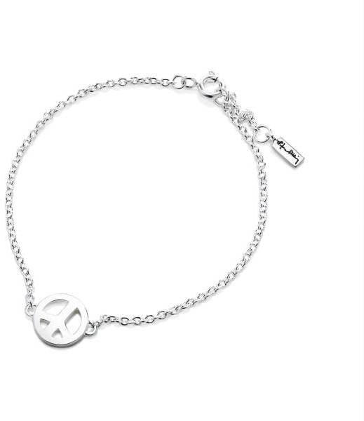 Efva Attling Mini Peace Bracelet 17/19 CM - SILVER 