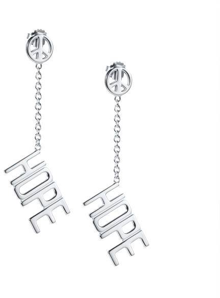 Efva Attling Hope For Peace Earrings ONE SIZE - SILVER 