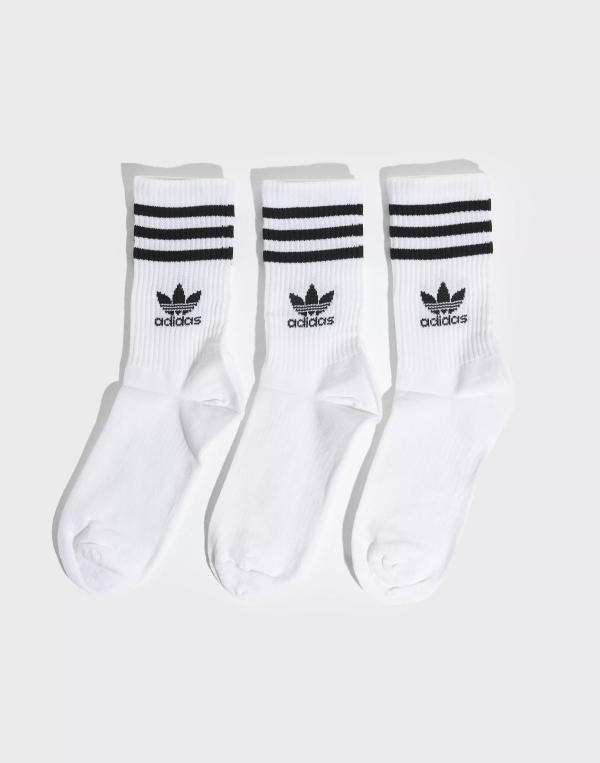 Adidas Originals Crew Sock 3STR Flerpack strumpor White 