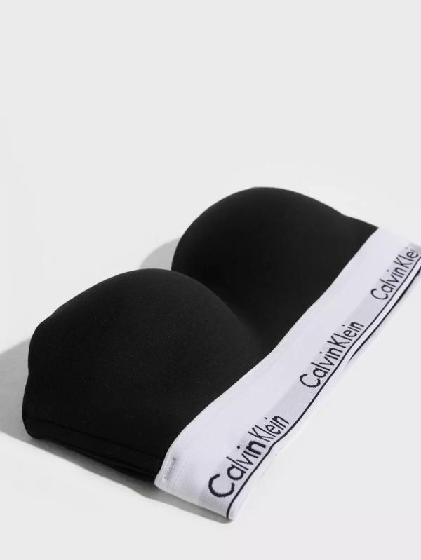 Calvin Klein Underwear - BH - Black - Lightly Lined Bandeau - Underkläder - Bra 