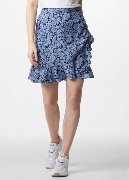 Sankt Claud Short Skirt W, Daisey Flower Blue, 34,  Kjolar (Övriga Kjolar i kategorin Kjolar)