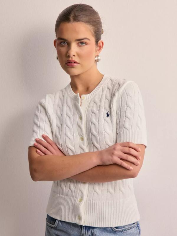 Polo Ralph Lauren - Cardigans & Koftor - White - Ss Cardi-Short Sleeve-Cardigan - Tröjor 