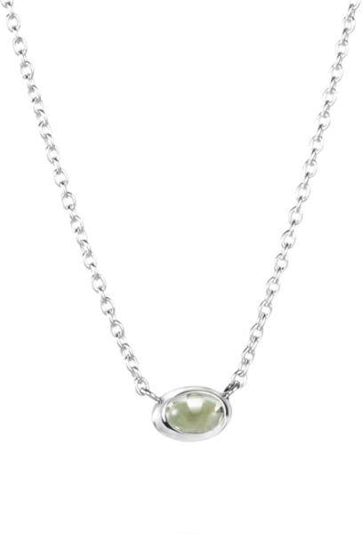 Efva Attling Love Bead Necklace - Green Quartz 42/45 CM - SILVER 