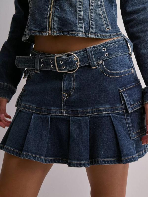 True Religion - Jeanskjolar - LA SERENA - Belted Drop Waist Cargo Skirt - Kjolar 