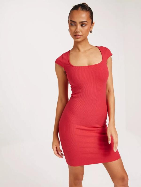 NLY Trend - Fodralklänningar - Röd - Spring Mini Dress - Klänningar - Bodycon dresses 