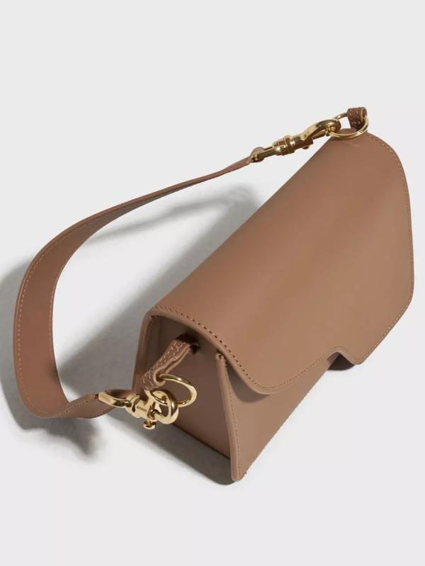 ATP ATELIER - Handväskor - Hazelnut - Corsina Leather Shoulder Bag - Väskor - Handbags 