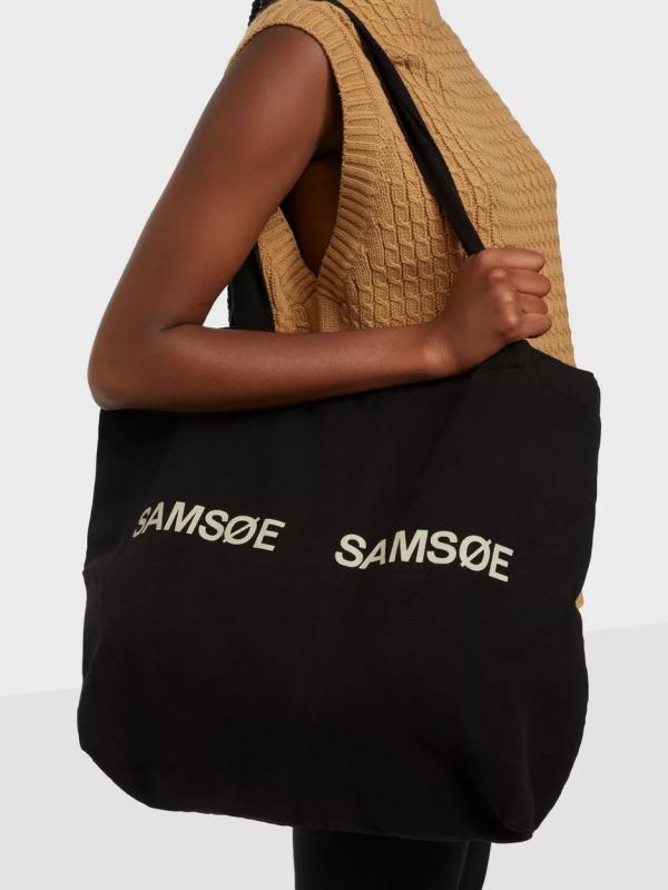 Samsøe Samsøe - Tygväskor - Black - Frinka Shopper 11672 - Väskor (Handväskor i kategorin Väskor)