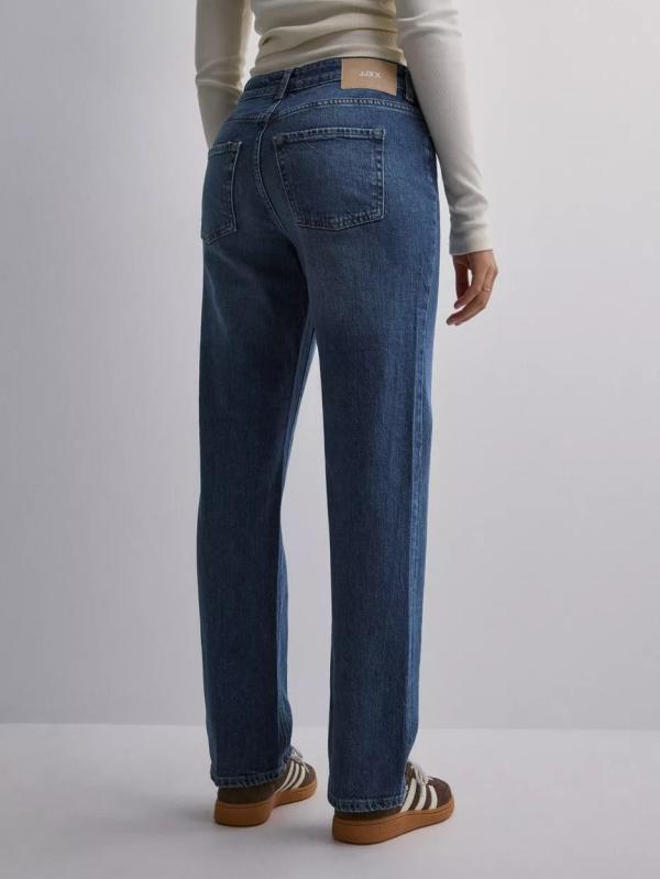 JJXX - Straight jeans - Medium Blue Denim - Jxnice Sl-Straight Ank Mw C8091 Dnm - Jeans 
