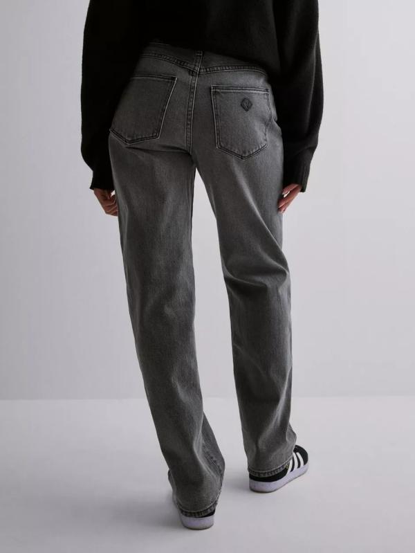 Abrand Jeans - Straight Jeans - Vintage Black - 95 Mid Straight Tall Brooklyn - Jeans (Övriga Jeans i kategorin Jeans)
