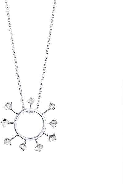 Efva Attling Here Comes The Sun Necklace 42/45 CM - SILVER 