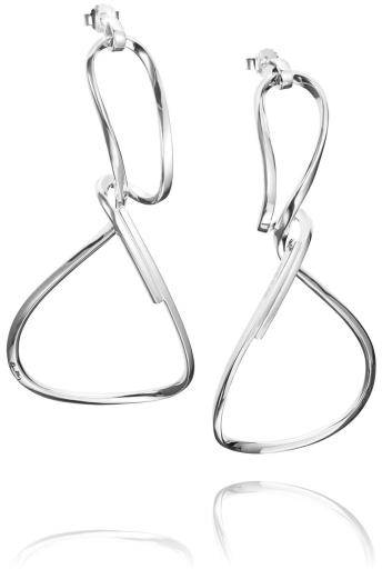 Efva Attling Twisting Earrings. ONE SIZE - SILVER 