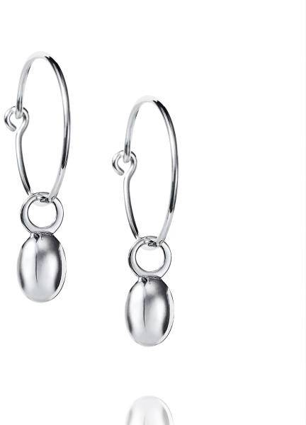 Efva Attling Love Bead Hoops - Silver ONE SIZE - SILVER 