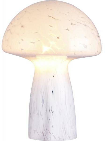 Mushi bordslampa Ø16 cm - Vit/Klar 