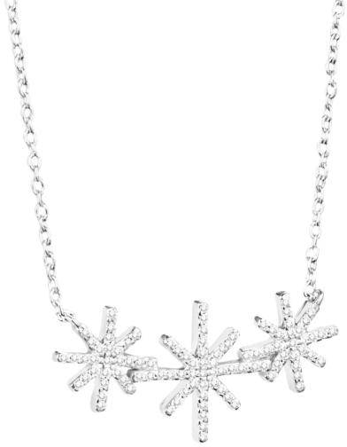 Efva Attling Beam & Stars Triple Necklace. 42/45 CM - SILVER 