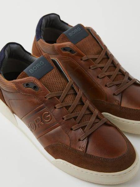 Björn Borg Men's Leather Sneaker Sl200 Brun, 46 