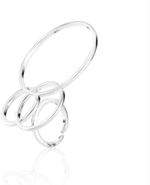 Efva Attling Big Bubbles Ring. ONE SIZE - SILVER 