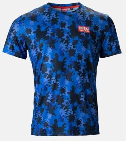 Active Top Ss, Azure Camo, L,  T-Shirts 