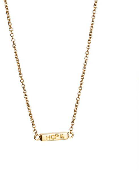 Efva Attling Mini Me Hope Necklace. 42/45 CM - GULD 