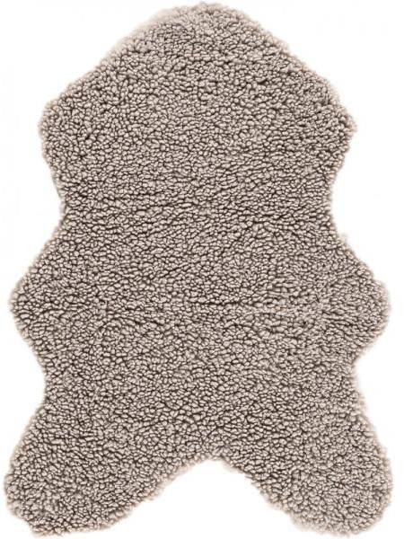 Katy pläd 60x90 cm - Ljusgrå fårskinnsimitation 