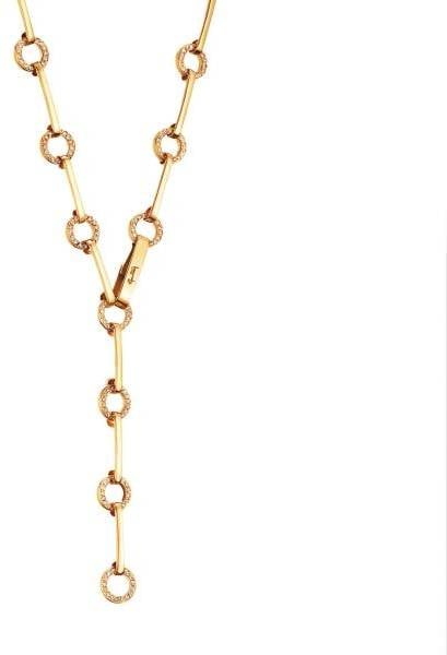 Efva Attling Ring Chain & Stars Collier 50 CM - GULD 