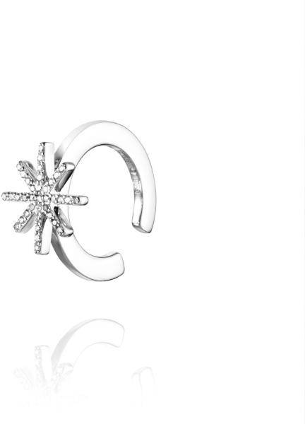 Efva Attling Beam & Stars Earcuff ONE SIZE - SILVER 