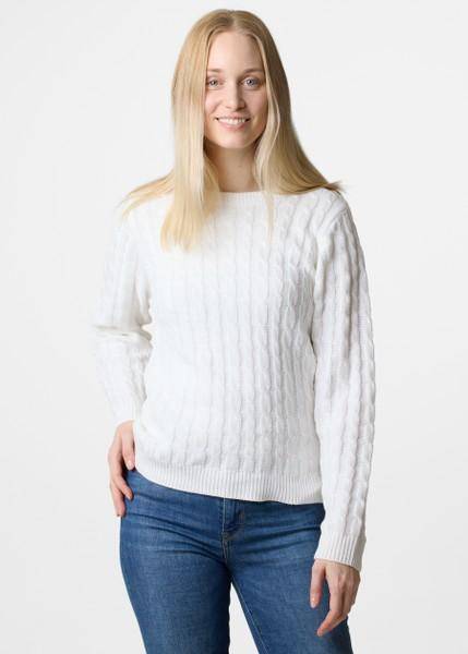 Tampa Cabel knit W, WHITE, 36,  Stickat 