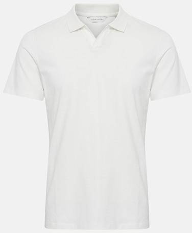 Theis Single Jersey Polo Shirt, Ecru, 2xl,  Bomullspikéer 