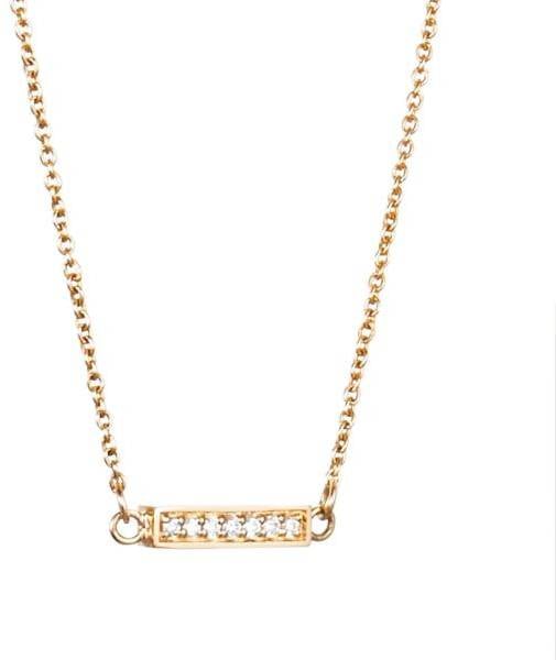 Efva Attling Thin & Stars Necklace 42/45 CM - GULD 