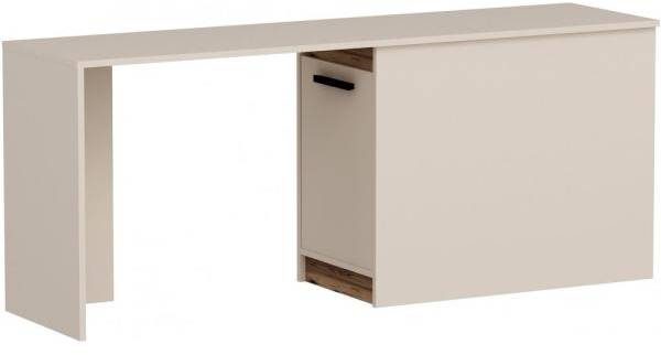 Akser skrivbord 180 x 47 cm - Ljus valnöt/beige 