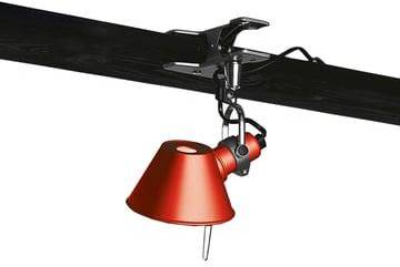 Artemide Tolomeo Micro Pinza vägglampa klämfäste Red
