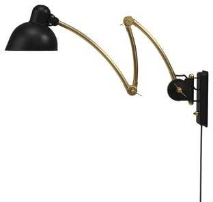 Fritz Hansen Kaiser Idell 6559-W vägglampa Matt black-brass 