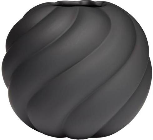 Cooee Design Twist Ball vas 20 cm, svart 