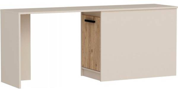 Newra skrivbord 180 x 47 cm - Furu/beige 