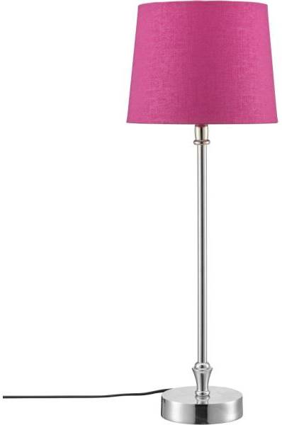 Liam bordslampa - Fuchsia/krom - 56 cm 