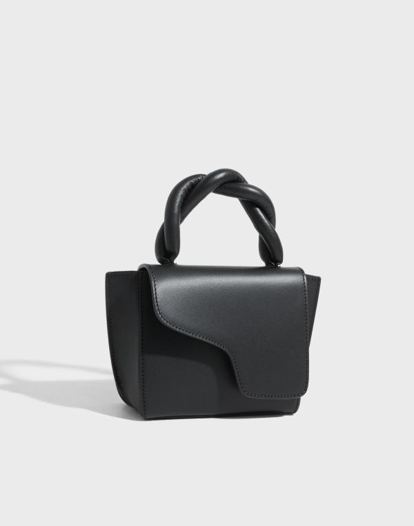 ATP ATELIER - Svart - Montalbano Leather/Nappa Mini Handbag 