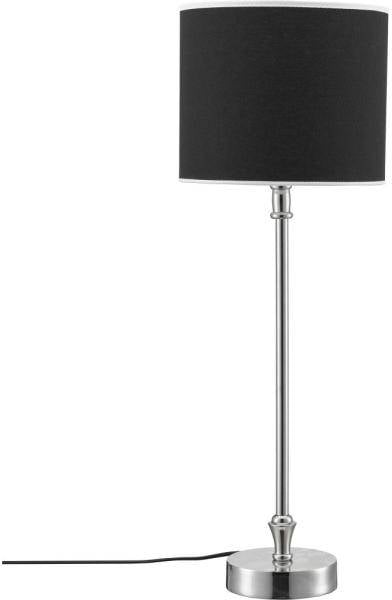 Liam bordslampa - Svart/vit/krom - 58 cm 