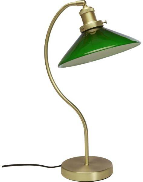 Axel bordslampa - Grön/mässing - 25 cm 