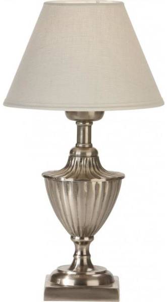 Pollino bordslampa - Offwhite/antiksilver - 33 cm 