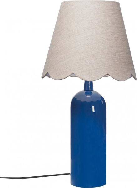 Carter bordslampa - Blå/Linne - 46 cm 