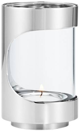 Georg Jensen Chrome Contours värmeljushållare 12 cm 