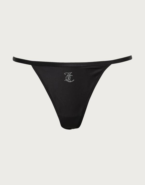 Juicy Couture - Svart - Charm Thong 