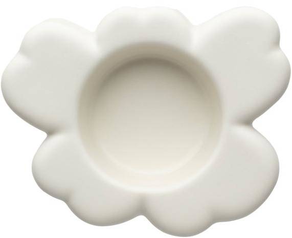 Marimekko Unikko Shape värmeljushållare 10x3 cm, matte white 