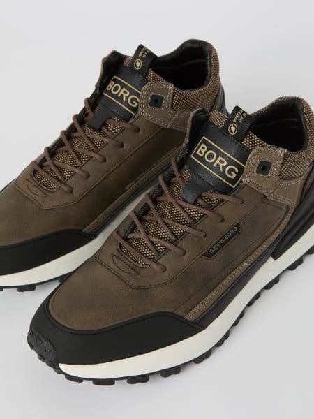 Björn Borg Men's Sneakers R2410 Runner Mid Brun, 46 