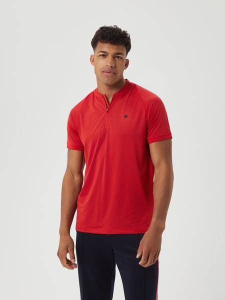 Björn Borg Ace Performance Zip Polo Röd, XXL 