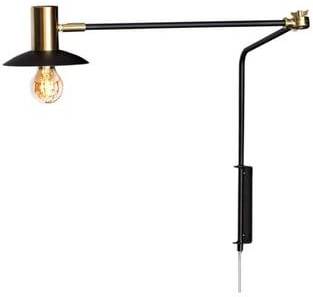 By Rydéns Quinn vägglampa lång Mattsvart