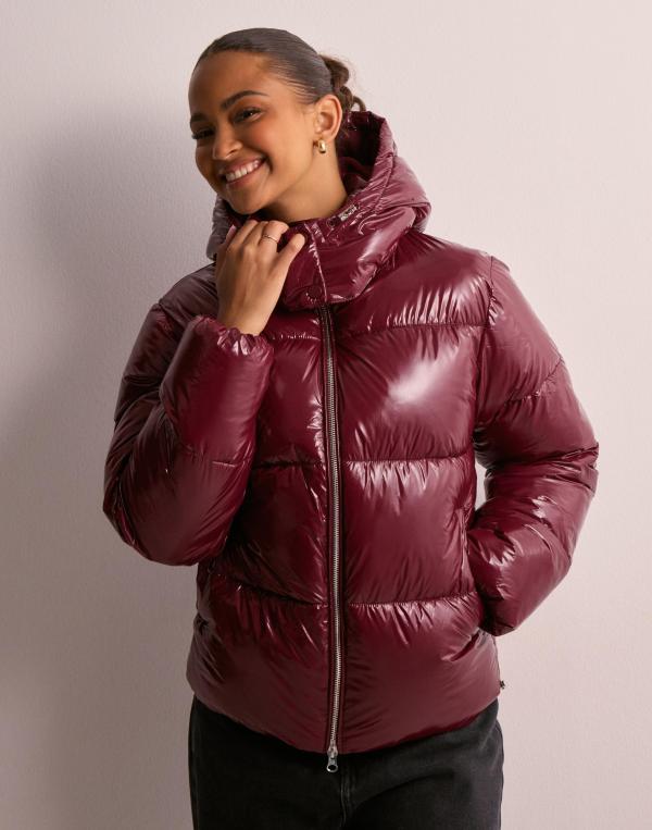 Nelly - Röd - Everyday Shiny Puffer Jacket 